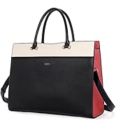 CLUCI Women Briefcase Leather Laptop Bag for Women 15.6inch Computer Bag Messenger Business Work ...