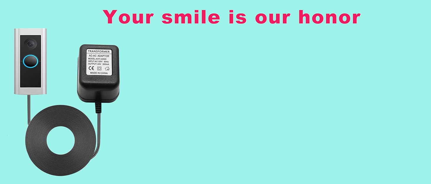 24V Video doorbell Power Transformer, Compatible with Nest Hello, Wyze
