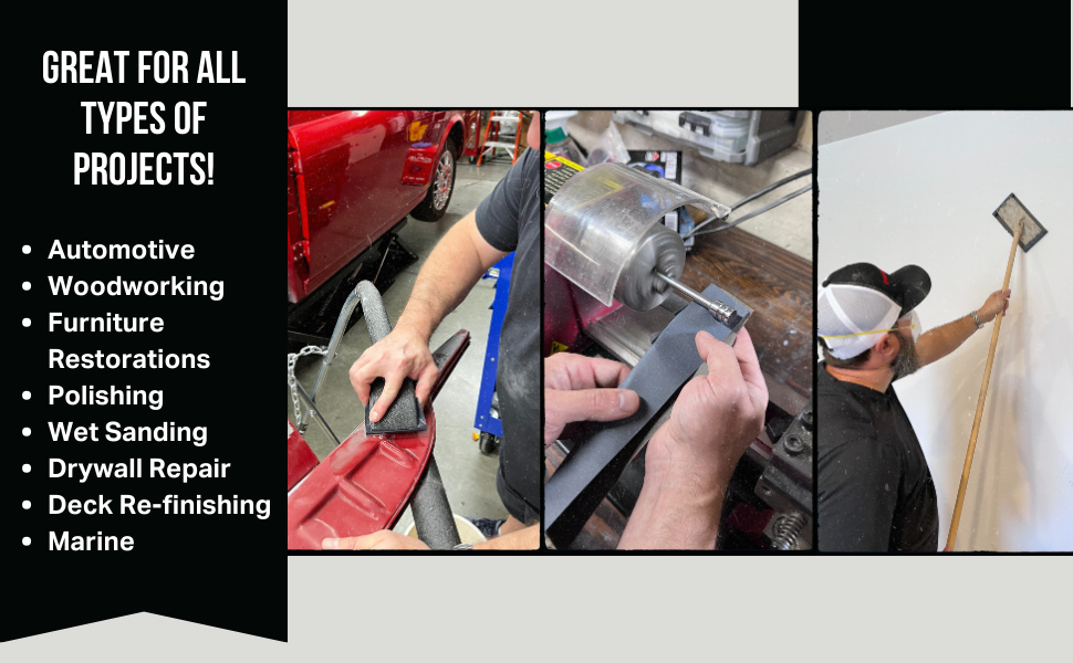 STRYVIK Sandpaper Sheets 25 Piece Assortment Kit 150 to 600 Grit 9x11