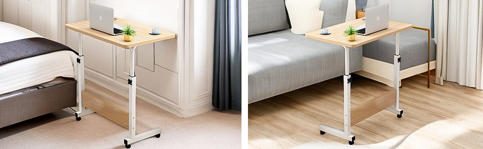 Mesa ajustável dobrável, mesa de cabeceira multifunctional