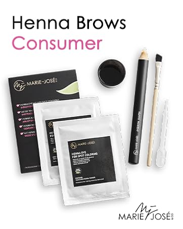Marie-José & Co Assorted Henna Eyebrow Dye, Eyebrow Spot Coloring