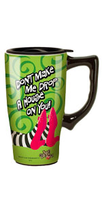 Wizard Of Oz Drop a House on You Travel Mug