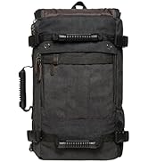KAUKKO Canvas Travel Backpack Multi-Functional Bag Fits 17
