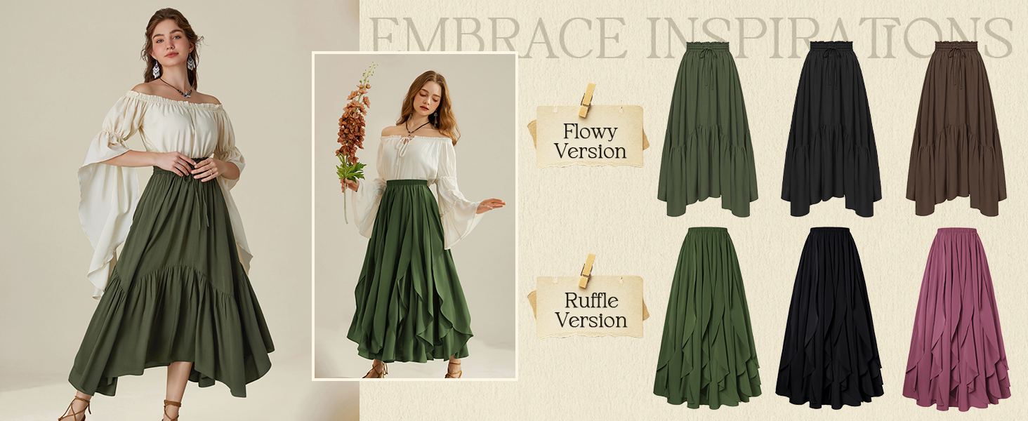 women flowy skirt