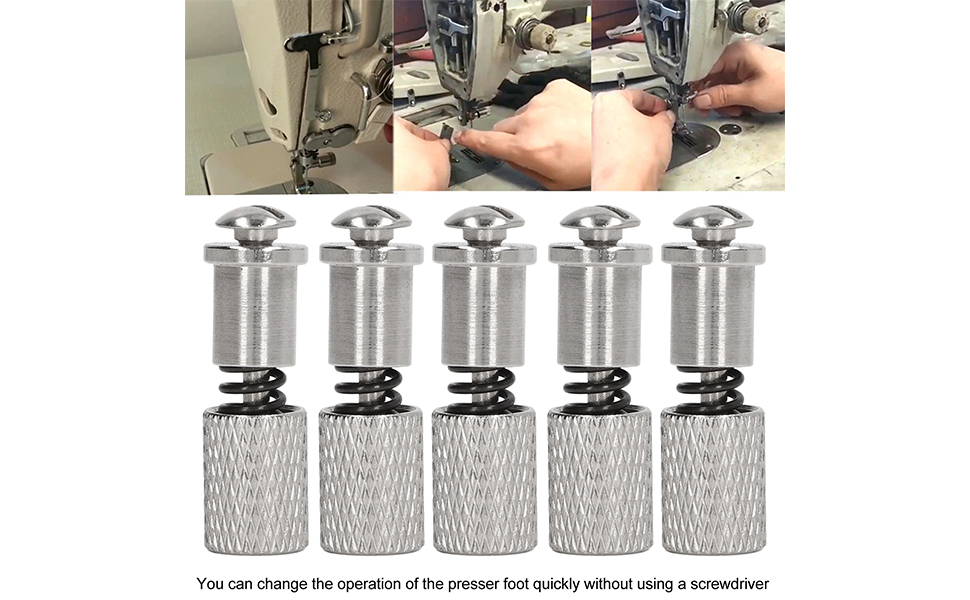 5Pcs Stainless Steel Strong Durable Machine Presser Foot