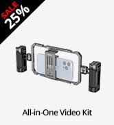 SmallRig Universal Phone Cage, Smartphone Video Rig Kit with Handles, Handheld Filmmaking Vloggin...