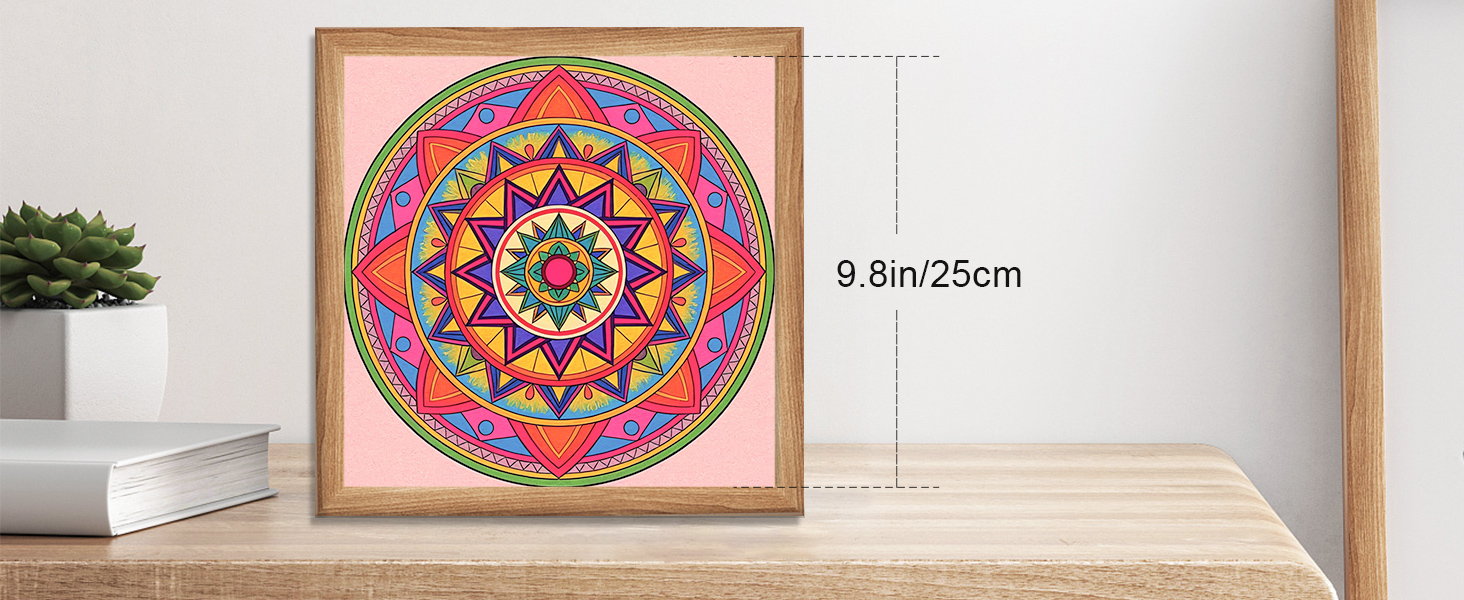 FUN LAVIE Adult Coloring Book 32 Sacred Geometry Mandala