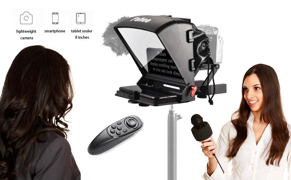 Pafieo S1 Teleprompter Movil Compatible con iPhone iPad Mini