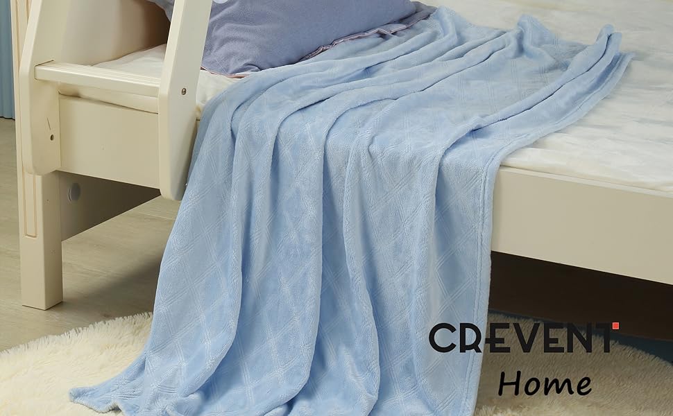 CREVENT Fleece Baby Blanket Unisex,Super Soft and Cozy Throw Blanket