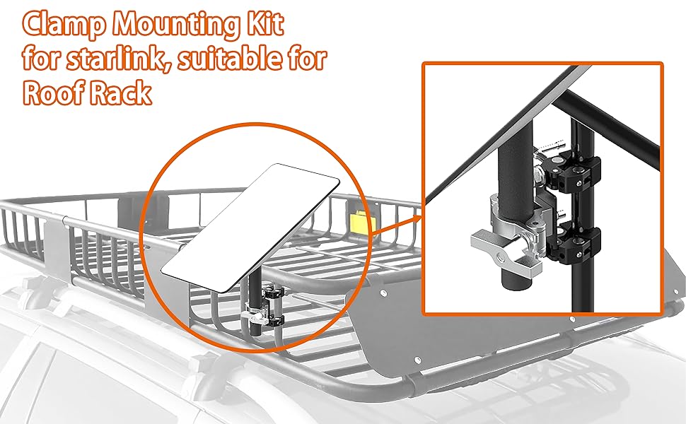 Starlink RV Ladder/Tubing Mount, Starlink Bar Mount, Starlink Pole Mount, Starlink
