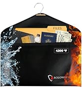 ROLOWAY Hanger Diversion Safe, Fireproof Safe with Hidden Safe Pocket, Jewelry Safe for Money Hid...