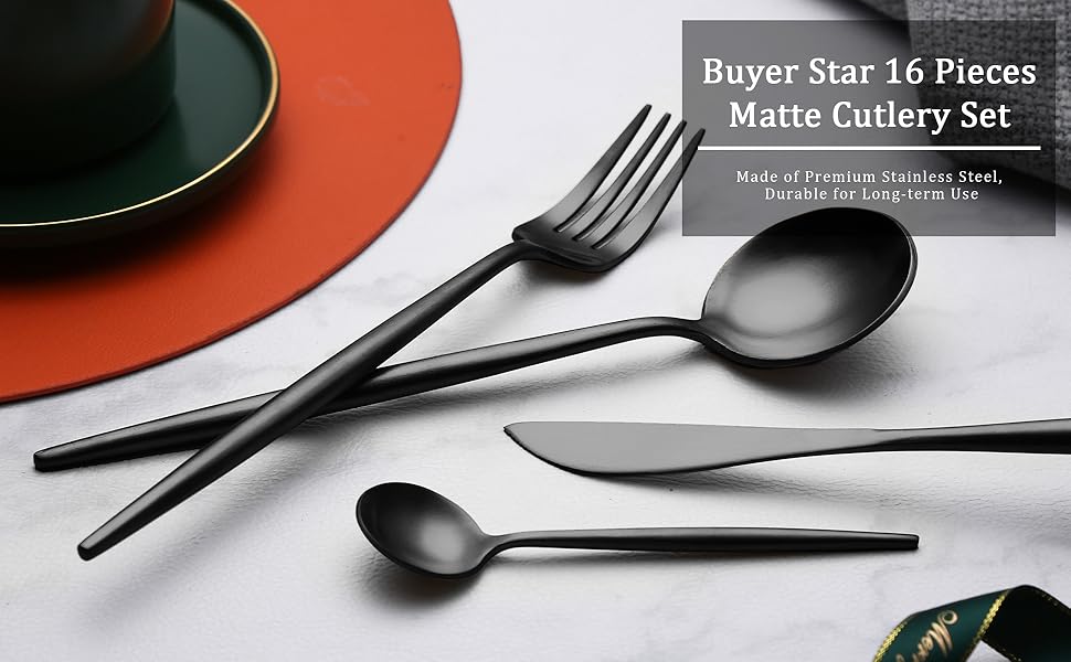 black cutlery