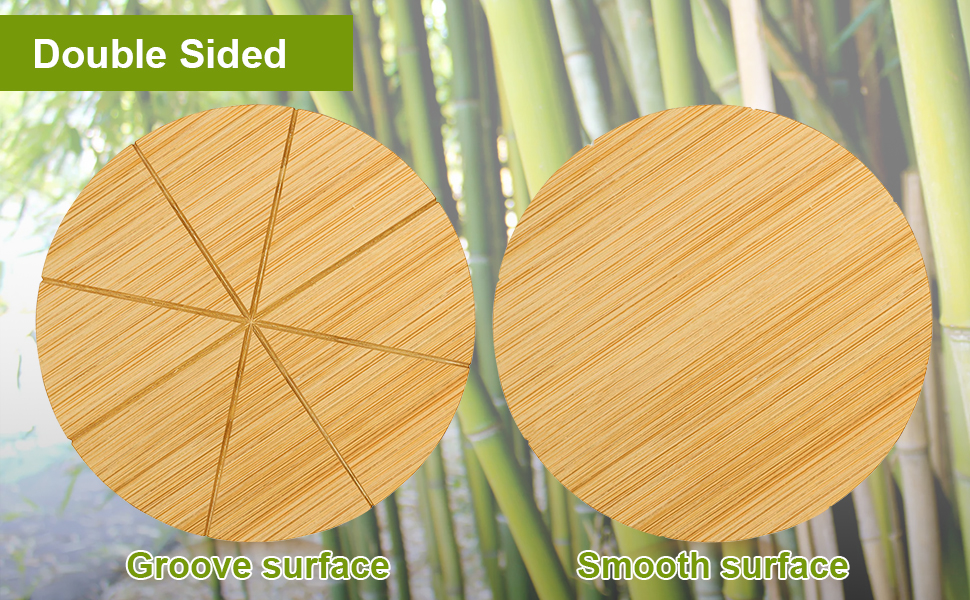 2 in 1 Multi-Function Green Bamboo Board