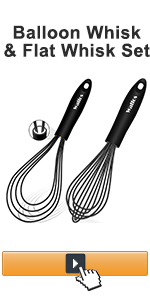 2pcs silicone whisk set