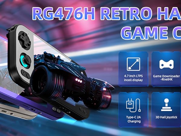 Amazon.com: Anbernic RG476H Retro Handheld Game Console 4.7-inch