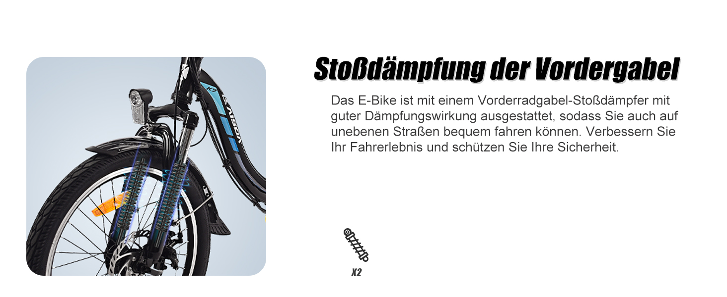 E-Bike Klapprad 20 Zoll