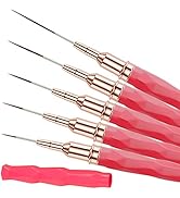 Keepzi French Tip Design Nail Polish Liner Brush, 5 Pack Thin Fine Line Gel Art Paint Brushes for...