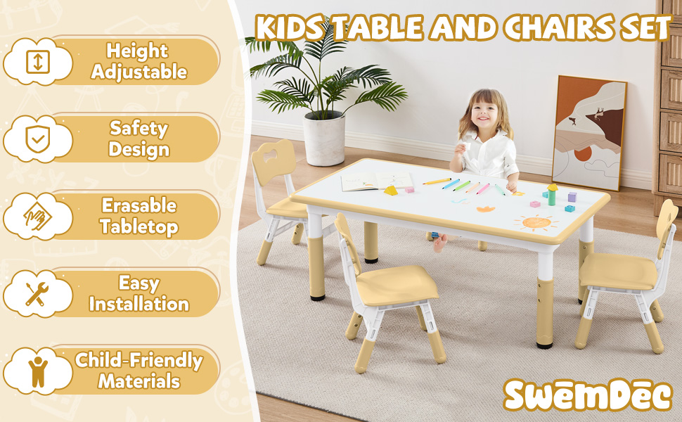 kids table and chairs