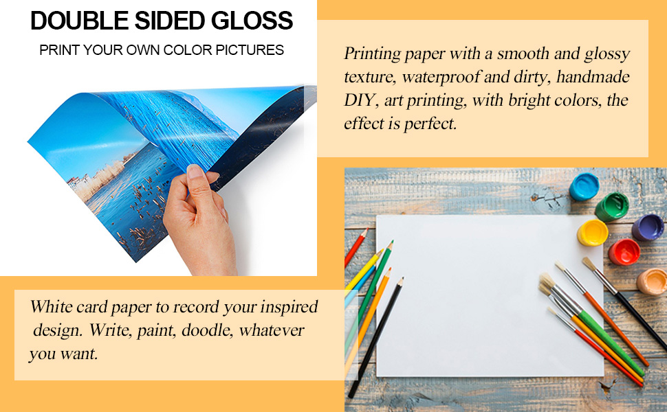 White Cardstock, 8x10 Cardstock Paper, 250gsm Thick