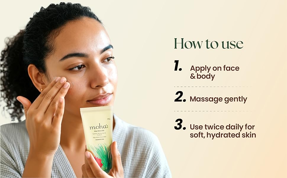 How to use Moha Aloe Vera Gel