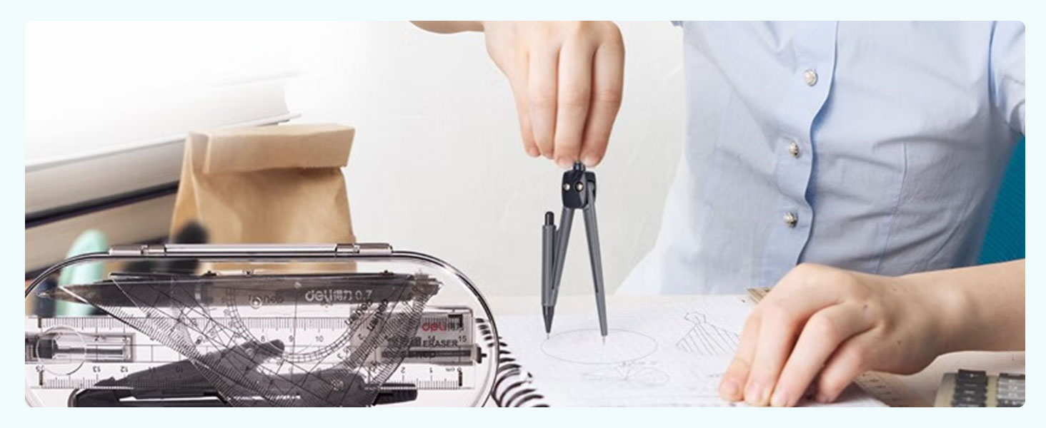 geometry set, math supplies, protractor and compass set, middle school supplies