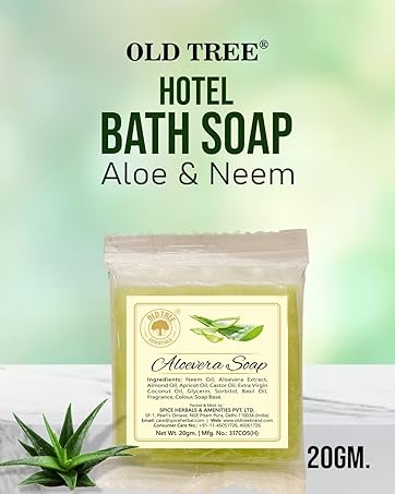 Old Tree Aloe-Neem Hotel Bath Soap 20gm.