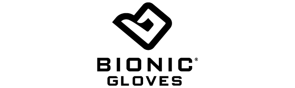 Bionic Gloves black stacked logo