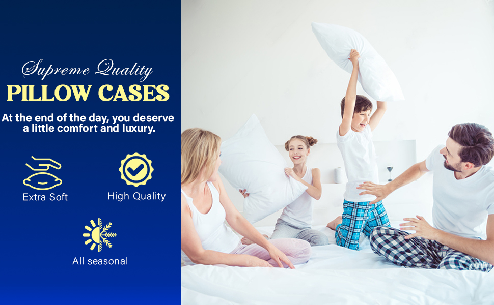 Linens World Pillow Cases 4 pack Egyptian Cotton 200 Thread Count