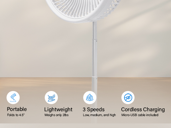 travel fan rechargeable ventiladores recargables para cuba ventilador recargable Desk foldable