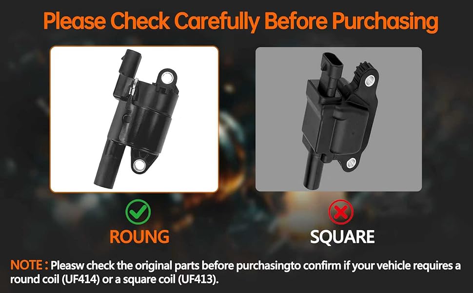 UF414 Round Ignition coil ,Silverado coil,Suburban coil ,Tahoe coil,Colorado coil,Sierra coil