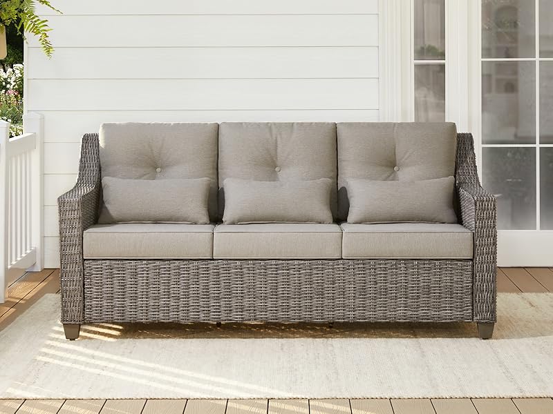 Amazon.com: CHITA Patio Wicker Chair, 360° Rocking Swivel