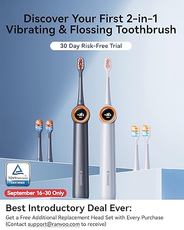 Discover Your First 2-in-1 Vibrating &amp; Flossing Toothbrush