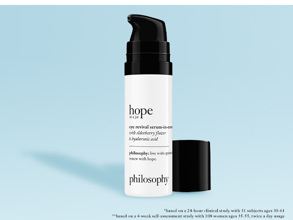 philosophy hope in a jar eye revival serum in cream