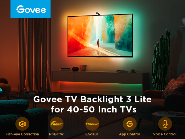 Amazon.com: Govee TV Backlight 3 Lite with Fish-Eye