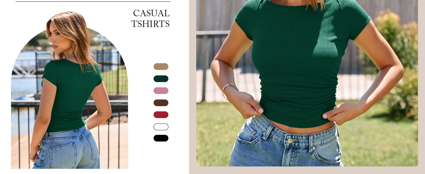 Slim Fit Tee Tops
