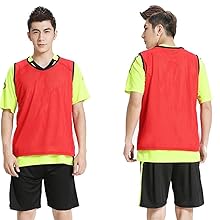 Amazon.co.jp: [COMFORTIS] ビブス 大人 蛍光 バスケ サッカー