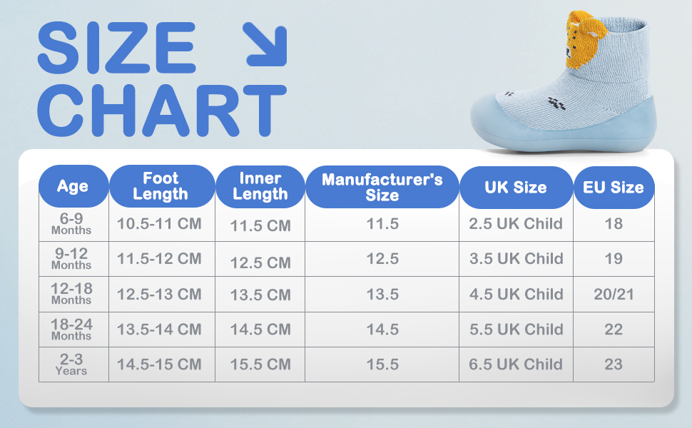 Baby Sock Shoes Toddler Boy Girl First Walking Pre Soft Rubber Sole Pram Crawling Slipper Infant