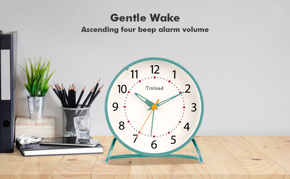 4.5" Antique Retro Analog Alarm Clock, S... 15 3