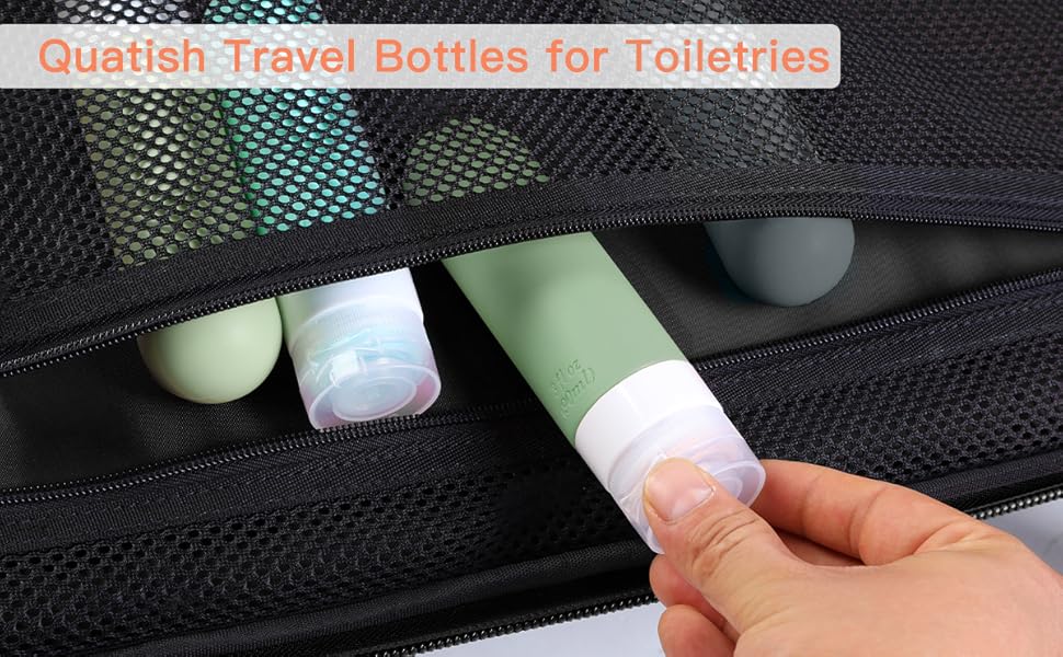 Quatish Travel Bottles for Toiletries【Original Patented】, 3