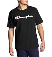 Champion Men's T-shirt, Cotton Midweight Men's Crewneck Tee,t-shirt for Men, Graphic Script