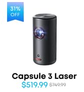 Amazon.com: Nebula Anker Capsule 3 Laser 1080p, Smart, Wi-Fi, Mini