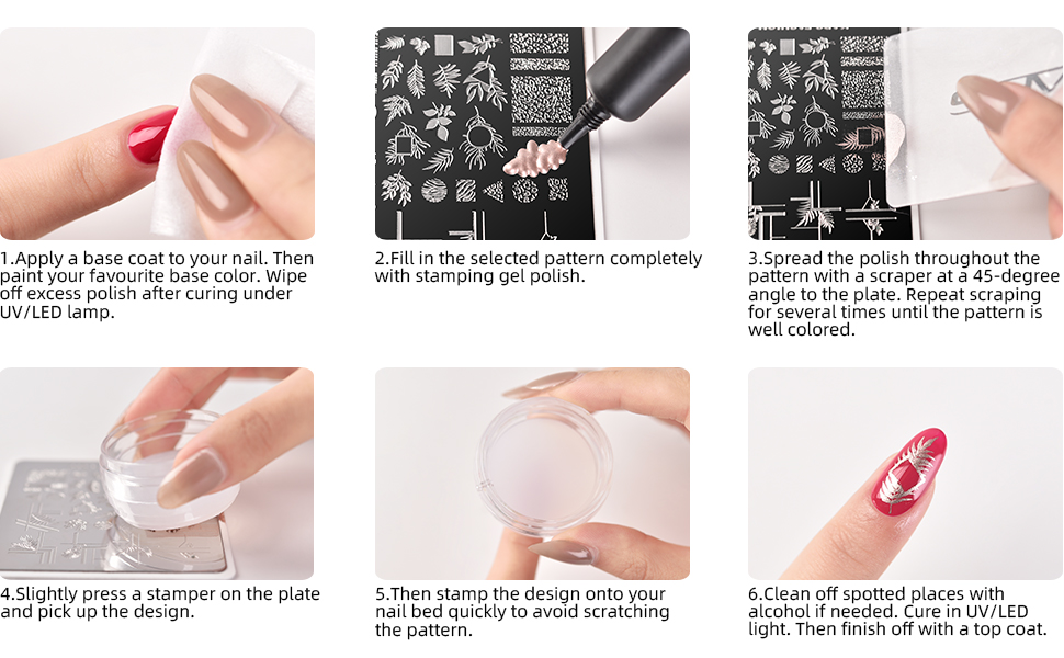 Stamping Gel Polish Using Step