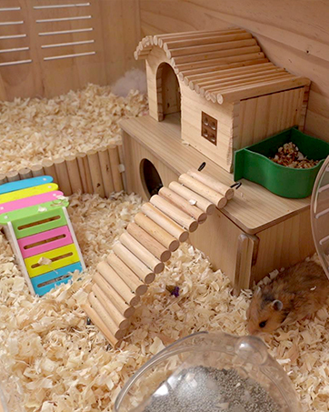 Wooden Hamster Cage