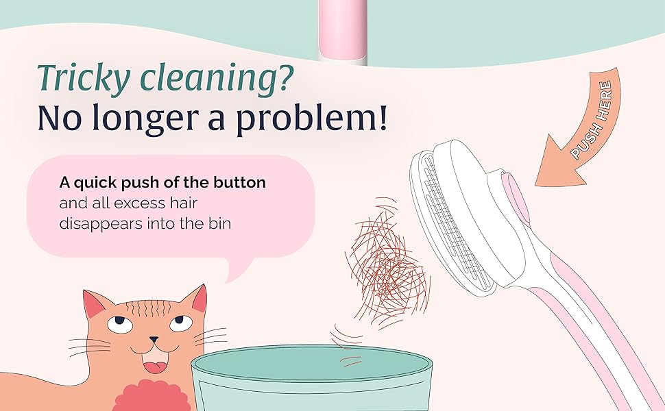 Hepper Deshedding Cat Brush For Shedding Your Cat or Kitten