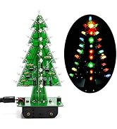 Gikfun Christmas Tree 3D Xmas Tree Led DIY Kits 7 Color Flash Circuit LED EK1697