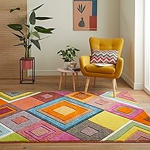 Viva VIV104 Geometric Rug by Concept Looms in Multi