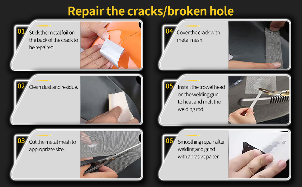 BIBOKLTIY Plastic Welder Plastic Welding Kit 150W Hot Stapler Repair