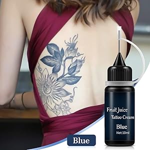 Temporary Tattoo blue
