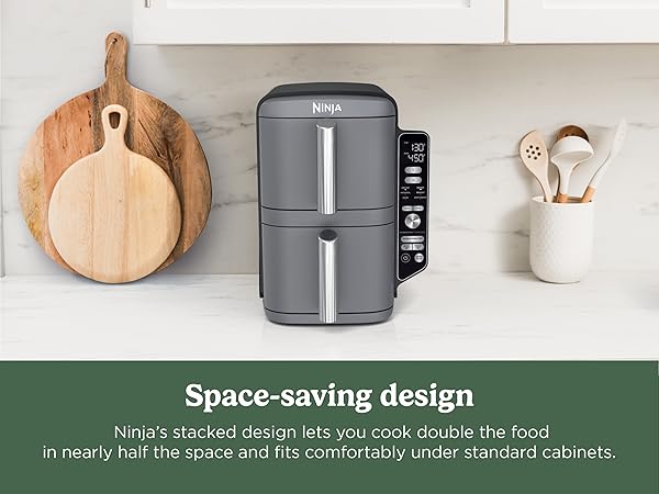 niina XLサイズ ホワイト Amazon.com: Ninja Air Fryer, 10QT DoubleStack XL 2-Basket