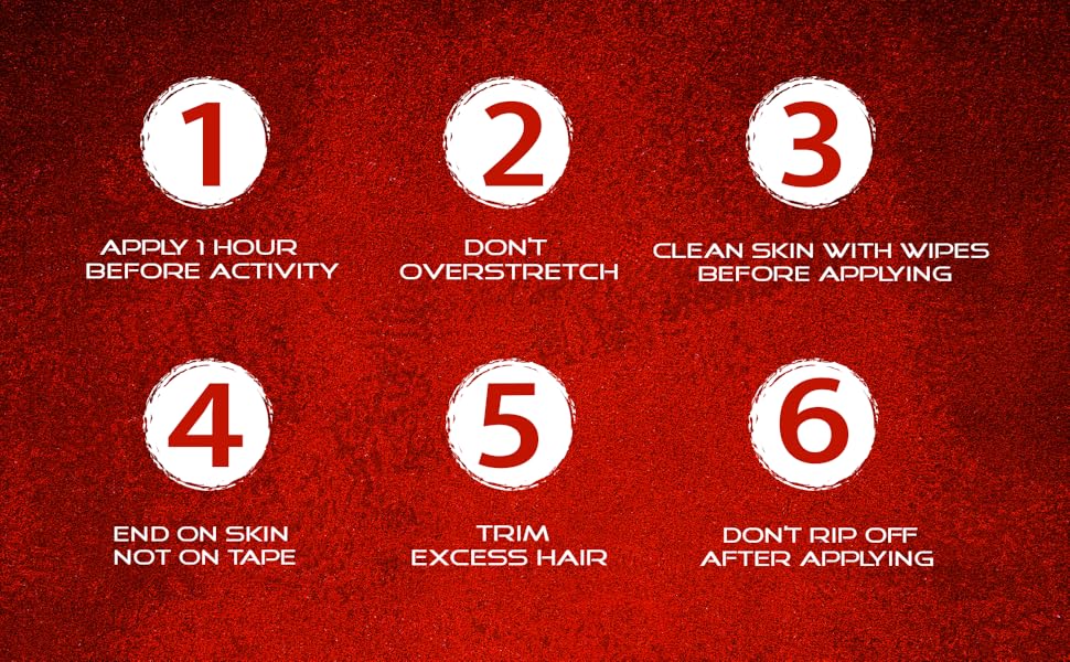 Tips for Applying the Tape.